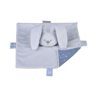 Nattou Lapidou Knuffeldoekje Doudou - Konijn - 27 Cm - Pastelblauw