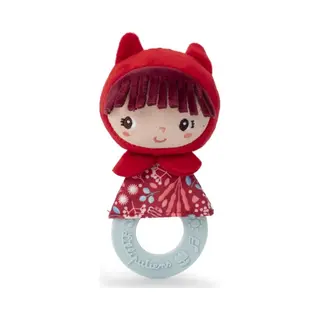 Lilliputiens - Beißring Rotkäppchen - Sensorisches Spielzeug Für Babys Mit Beißring, Knisterpapier Und Glöckchen - Lindert Zahnungsschmerzen - Ab