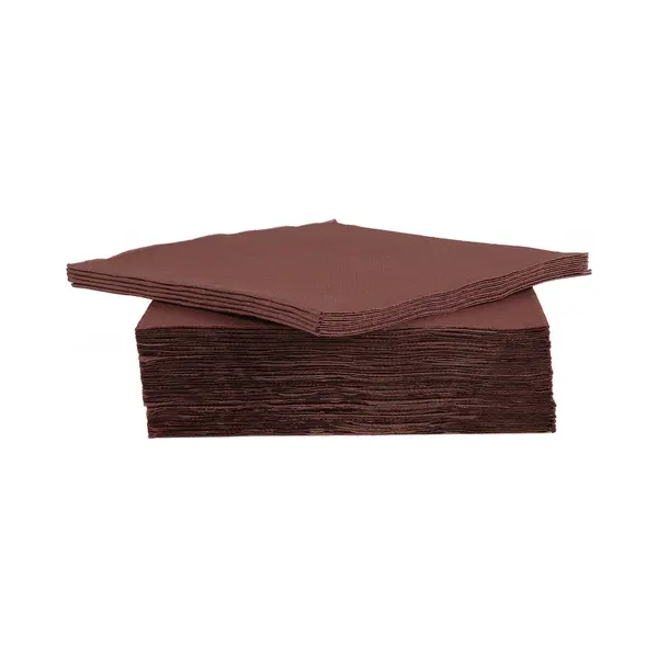 Cosy&TrendyFor Professionals Servet - Papier - 38 Cm - Chocolat - Set-40 thumbnail
