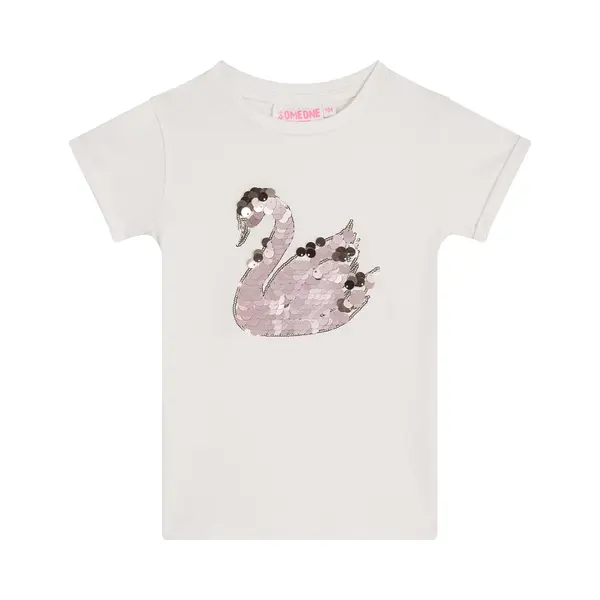 Someone Aniek-Sg-02-C Meisjes T-shirt - Ecru thumbnail