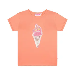 Someone Lou-Sg-02-B Meisjes T-shirt - Coral