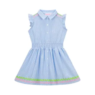 Someone Felice-Sg-51-I Meisjes Jurk - Medium Blue
