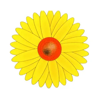 Sunnydays Fruitvliegjes Val Zonnebloem Raamsticker - 3x Stickers - Geel - Diameter 8, 5