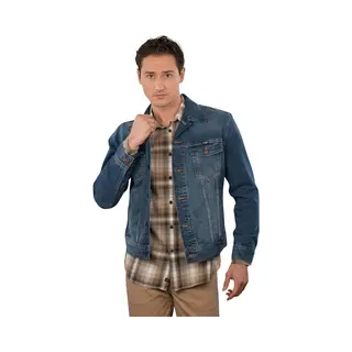 Wrangler Regular Classic Denim Jacket Mid Stone Size L