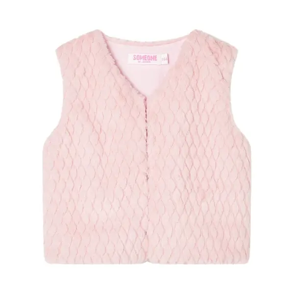 Someone Lizanne-Sg-13-R Meisjes Gilet - Light Pink thumbnail