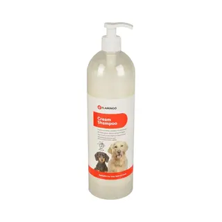 Hondenshampoo Olijfolie – 1L – Hydraterende Crème Shampoo Voor Elk Vachttype – Versterkt & Verzacht De Vacht – Flamingo