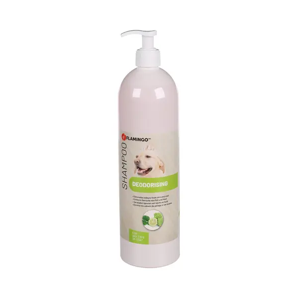 Hondenshampoo Bergamot – 1L – Deodoriserende Shampoo Voor Elk Vachttype – Verwijdert Nare Geurtjes – Flamingo thumbnail