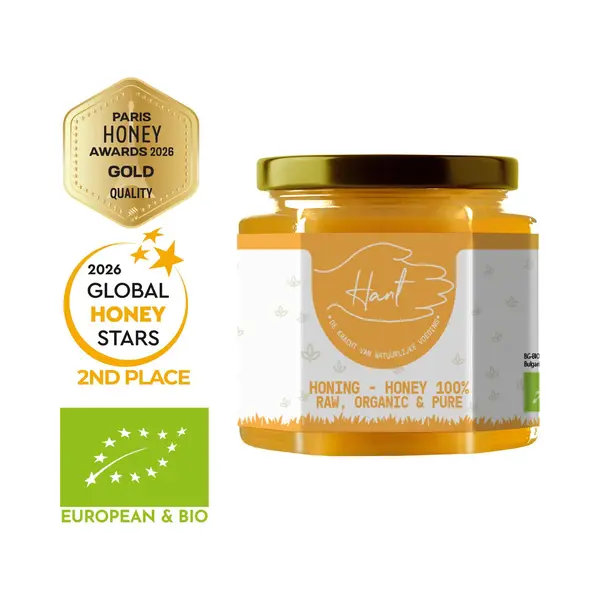 Hant | Bio – Rohhonig – 100% Pur, Nicht Erhitzt & Ungefiltert – Glutenfrei, Direkt Aus Dem Bienenstock – Natürliches Süßungsmittel Für thumbnail