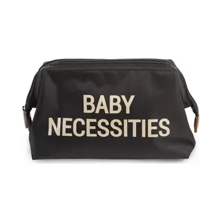 Childhome Baby Necessaire Clutch Schwarz, Gold Nylon, Polyester