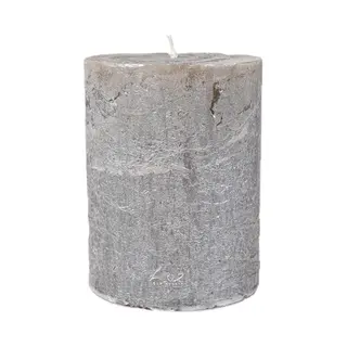 Rasteli Luz Your Senses Metal Kaars-Stompkaars Zilver D 10cm H 13cm