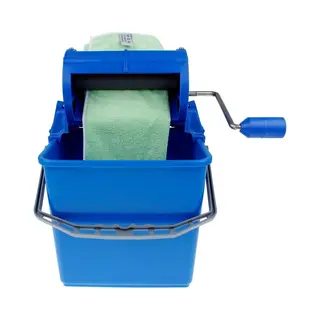 Wringer Met Emmer - Blauw - 5Liter - Uniek Hulpmiddel Voor Het Uitwringen Van Werkdoekjes