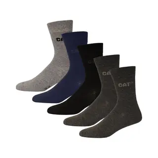 Cat, Herren, Socken, Business, Grau, Blau, (5er Pack, 39 - 42)