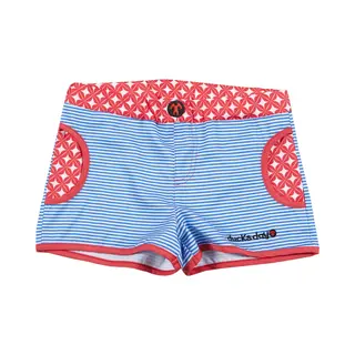 Ducksday - Uv Zwemshort - Unisex- Boardshort - Surf - Upf 50+ - Blue Stipe – Blauw – Quickdry - 134-140