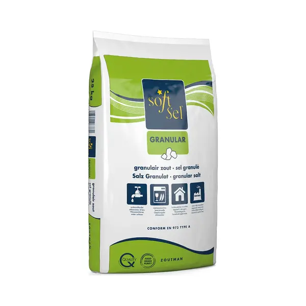 Soft-sel Soft Sel Granular 25 Kg - Vaatwaszout - Granulair Zout - Ontkalingszout Vaatwasser thumbnail