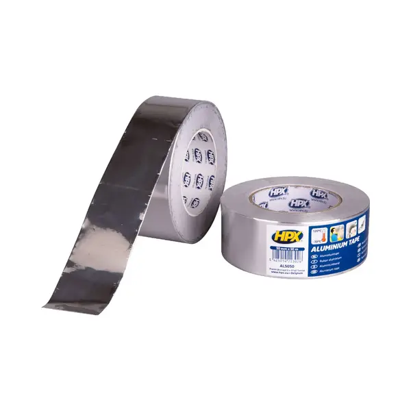Hpx - 120°-beständiges Aluminiumklebeband Zum Halten Und Abdichten - 50mm X 50m - Al5050 thumbnail