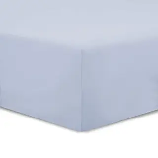 Vision Spannbettlaken - 100% Baumwolle - Spannbettuch 180 X 200 Cm Für Dobbelbett Und Matratzenhöhe Bis 30cm - Hellgrau - 4 Elastische Ecken -