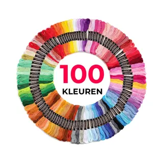 Arteco® 100 Kleuren Borduurgaren - Borduren - Hobby - Geschenkdoos - Cadeau