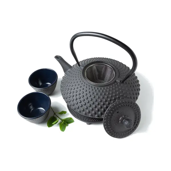 Tealøv Thee Set 1, 25 Liter Gietijzer | Complete Set In Geschenkdoos | Gietijzeren Theepot Met Roestvrijstalen Zeef, Gietijzeren Theekopjes En thumbnail