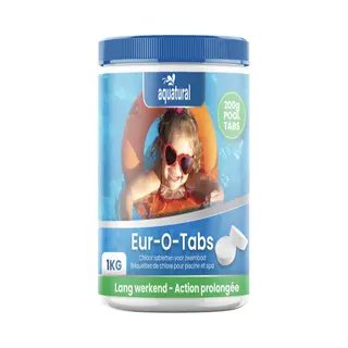 Aquatural Eur-O-Tabs 200 Grams Chloortabletten 1kg - Voor Zwembaden