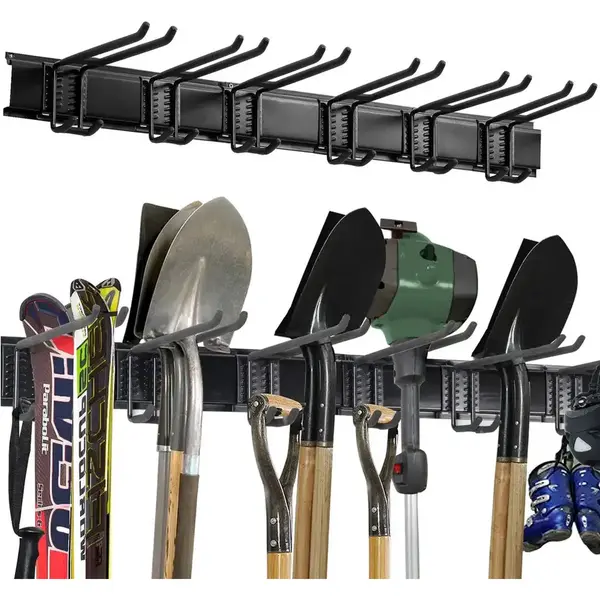 Sodeal Luxe Gereedschapshouder- Tuingereedschap Ophangsysteem - Fiets Ophangsysteem - Bezem Ophangsysteem - Skirek thumbnail