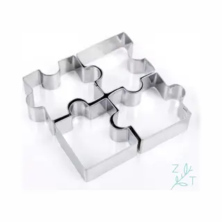 ZijTak - Puzzel Uitsteekvorm - Uitsteker - Cookie Cutter - Koekjes - Deeg - Fondant Voor Cake - Kinderbrooduitsnijders - Gebak - Brood - Toast -