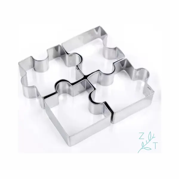 ZijTak - Puzzel Uitsteekvorm - Uitsteker - Cookie Cutter - Koekjes - Deeg - Fondant Voor Cake - Kinderbrooduitsnijders - Gebak - Brood - Toast - thumbnail