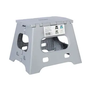 Splendole Opstapje Inklapbaar Caravanopstapje - Opvouwbaar - 120 Kg - 27 Cm Krukje Grijs