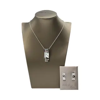 This Is ...Fashion Tif - Sieraden - Juwelenset Dames - Halsketting - Oorbellen - Zilver - 45cm