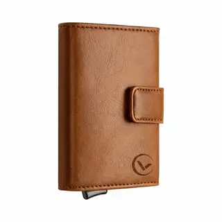 Vexon Aetas - Wallet Pro - Premium Wallet Classic - Pasjeshouder Bruin - Kaarthouder - 10 Pasjes, Briefgeld En Muntgeld - Rfid Creditcardhouder -