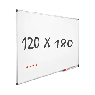 Ivol Whiteboard 120x180cm - Magnetisch - Gelakt Staal - Met Montagemateriaal
