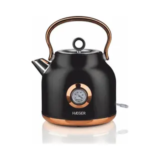 Haeger Ek-22B.024A Wasserkocher 1,7 l 2200 W Schwarz, Gold