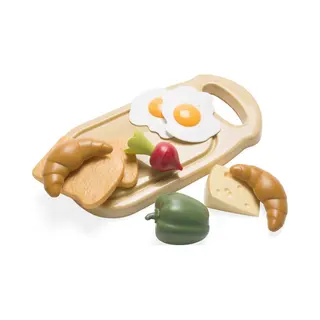 Dantoy - Green Garden - Frühstücksteller - 10 Stück - Rollenspiel - Ab 3 Jahren Und älter - Lebensmittel-Rollenspielset Für Kinder - Rollenspiel