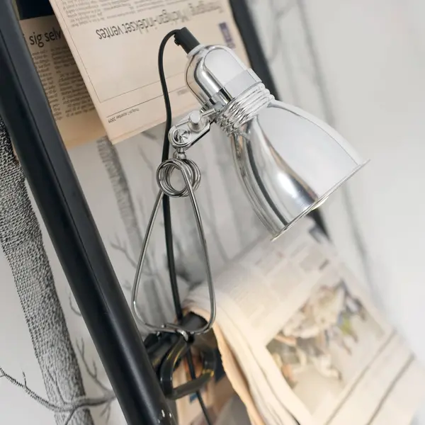 Nordlux Photo 10 - Klemlamp - 16 Cm - Aluminium En Zwart thumbnail