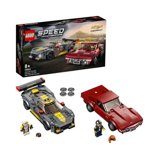 Lego 76903 Speed Champions Chevrolet Corvette C8.R racewagen en 1969 Chevrolet Corvette