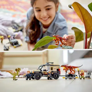 Lego 76951 Jurassic World Pyroraptor & Dilophosaurus Transport