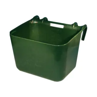 Holland Animal Care Excellent Voerbak - Drinkbak - Voerbak Boerderijdier - Inclusief Ophangbeugel - 30 Liter - Ks - Donkergroen