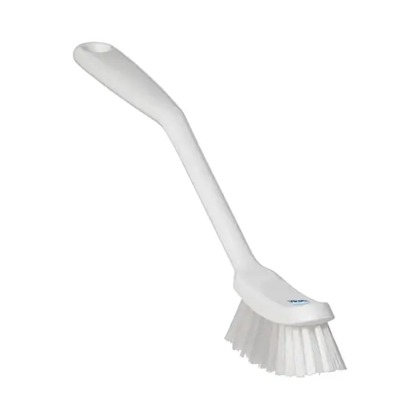 Vikan Brush, Dish, Narrow Hand, Medium, 11" X 1", White, 4287 thumbnail