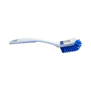 Vikan Design Afwasborstel 42893 Met Schraprand - 28 Cm - Wit Blauw - Geschikt Voor De Kleine Vaat - Onverslijtbaar - Bestand Tegen Kokend Heet Water