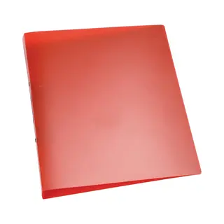 Q-Connect Ringmap, Pp, 2 Ringen, 25 Mm, Transparant Rood
