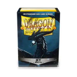 Arcane Tinmen ART11024 Mouwen, Dragon Shield Matte Jet (100) Standaardmaat 100 Pk-Jet, Zwart