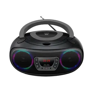Denver Tcl-212BT Grey Cd-Player Tragbarer Cd-Player Schwarz, Grau