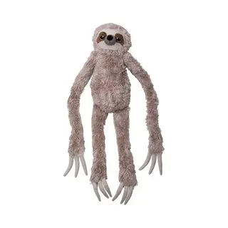 Nature Planet Pluche Knuffel Bruine Luiaard - Knuffeldier - 100 Cm - Bosdieren Speelgoed