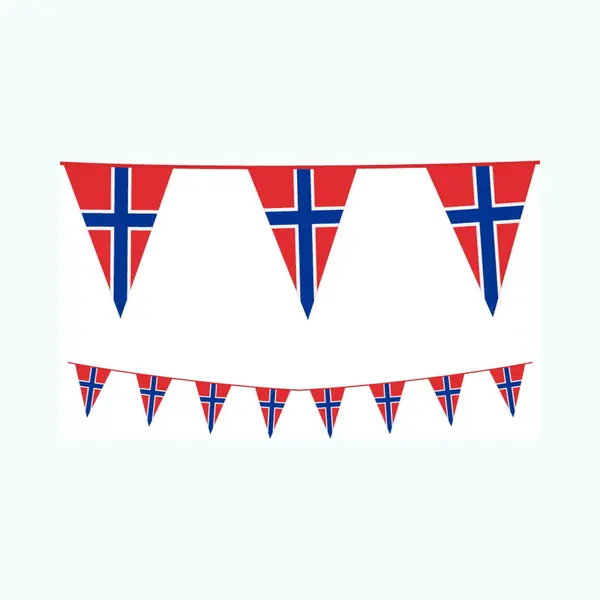 Pe Vlaggenlijn Slinger Noorwegen - Norge, Lengte 10 Meter thumbnail