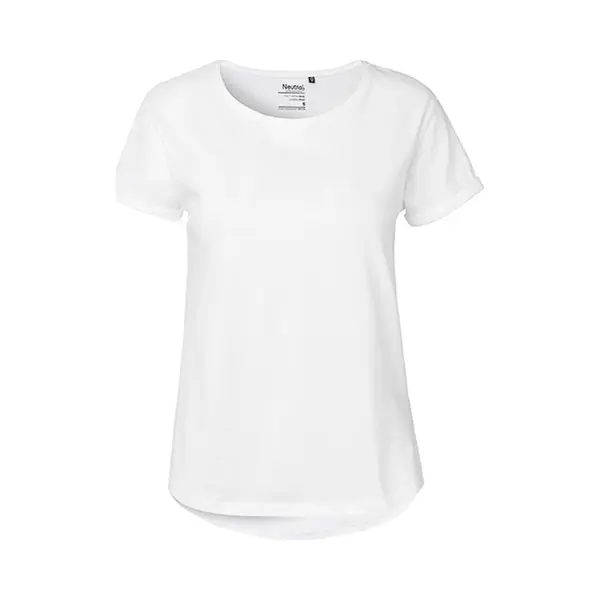 Neutral Ladies Roll Up Sleeve T-Shirt, Größe, L, Farbe, White thumbnail