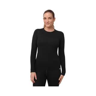 Danish Endurance Thermoshirt Met Lange Mouwen Voor Dames - Van Merino Wol - Zwart - Maat Xs