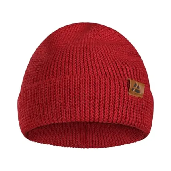 Danish Endurance Beanie Met Merinowol - Gebreid - Rood thumbnail