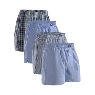 Danish Endurance Boxershorts 'Organic Woven' Blauw / Grafiet