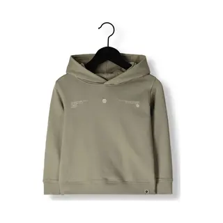 DAILY7 Hoodie Backprint Truien & Vesten Jongens - Sweater - Hoodie - Vest- Khaki - Maat 128