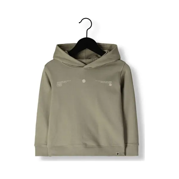 DAILY7 Hoodie Backprint Truien & Vesten Jongens - Sweater - Hoodie - Vest- Khaki - Maat 128 thumbnail