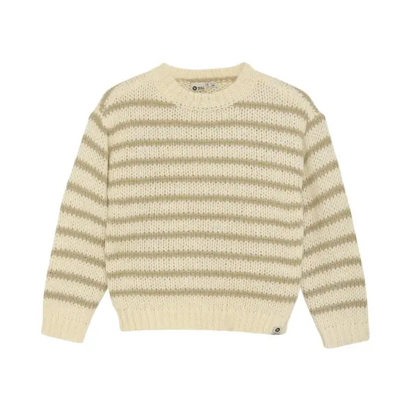 DAILY7 Knitted Sweater Stripe Truien & Vesten Meisjes - Sweater - Hoodie - Vest- Multi - Maat 134 thumbnail